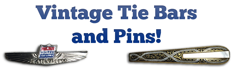 Vintage tie bars & pins