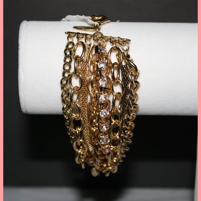 Chunky gold statement bracelet