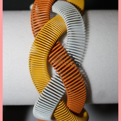 Multi-colored twist bracelet