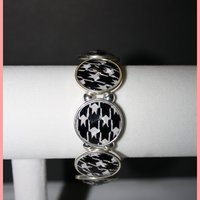 Silver Houndstooth Bracelet - Thumbnail 1