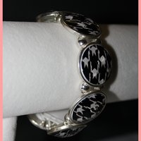 Silver Houndstooth Bracelet - Thumbnail 2