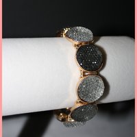 Gold Clear Circles Nugget Bracelet - Thumbnail 1