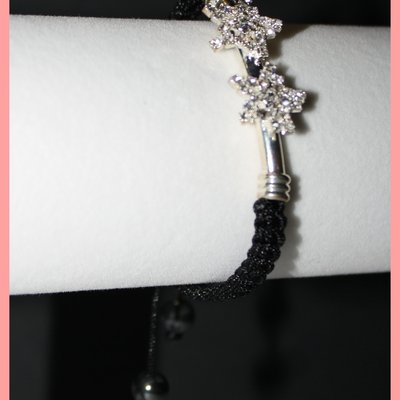 Silver stars bling bracelet
