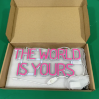 Free Shipping-"THE WORLD IS YOURS" NEON LIGHT  - Thumbnail 4