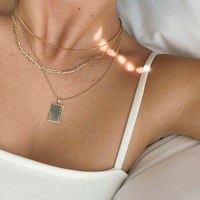 Free Shipping-ENGRAVED PLATE NECKLACE - Thumbnail 4
