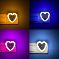 Love Heart Motion Sensor LED Night Light Home Decor - Thumbnail 4