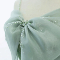Green tulle short prom dress homecoming dress - Thumbnail 2