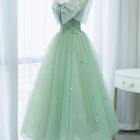 Green tulle short prom dress homecoming dress - Thumbnail 4