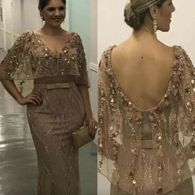 Mother of the bride dresses mermaid with sequins