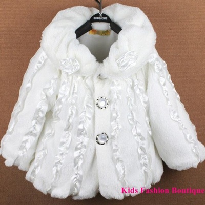 Girls beautiful white coat