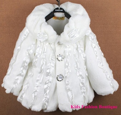 Girls beautiful white coat