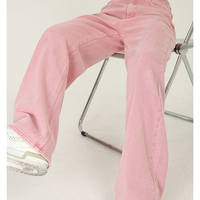 ​Sexy Sweet Girl Pink Heart Pastel High Waist Jeans Pants - Thumbnail 1