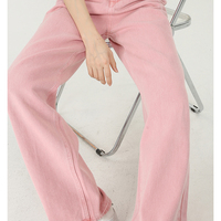 ​Sexy Sweet Girl Pink Heart Pastel High Waist Jeans Pants - Thumbnail 9