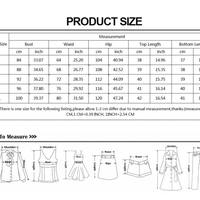 2PCS Heart Print High Neck Long Sleeve Bandage Mini Dress Crop Top + Skirt Set Summer Aesthetic Casual E-Girl Kawaii Korean Japanese Harajuku - Thumbnail 6