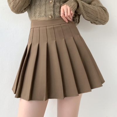 Solid color sweet high waist plus size skirt - Thumbnail 2