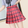 Fashion Plaid High Waist Plus Size Skirt-2
