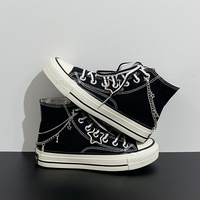 Star Chain Canvas Shoes - Thumbnail 1