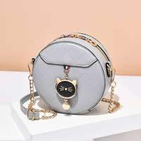Cute Cat Round Bag - Thumbnail 3