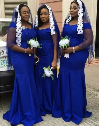 Royal Blue Bridesmaid Dresses Sheath