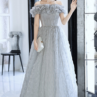 Pink tulle long prom dress pink evening dress - Thumbnail 8