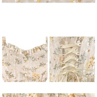 Spring Summer Fairy Yellow Wild Cicada Flower Strap Dress - Thumbnail 9