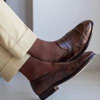 Limited Edition Brown Moccasin Leather Dress Wear Shoes - Thumbnail 1