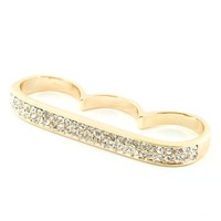 Knuck If You Buck Single 3-Finger Ring - Thumbnail 1