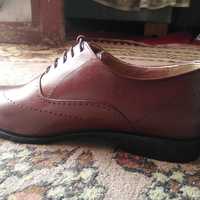 Best Style Hand Stitch Brown Wingtip Shoes, Brogue Leather Lace Up Formal Wear Shoes - Thumbnail 2