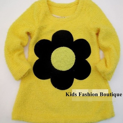 Girls gorgeous sunflower sweater dress/tunic