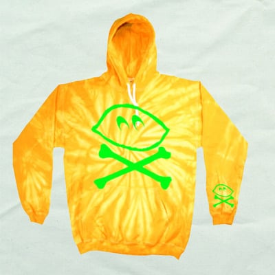 Logo tie dye spider gold