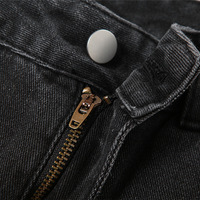 Pink Cross Patch Straight Leg Jeans - Thumbnail 5