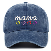 Mama Embroidered Denim Cap Hat - Thumbnail 3