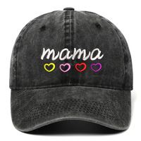 Mama Embroidered Denim Cap Hat - Thumbnail 5