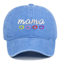 Mama Embroidered Denim Cap Hat - Thumbnail 4