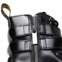 Side Zipper Ring Buckle Ankle Boots - Thumbnail 4