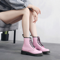 Pink Patent Leather Boots - Thumbnail 4