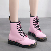 Pink Patent Leather Boots - Thumbnail 3