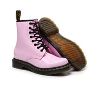 Pink Patent Leather Boots - Thumbnail 2