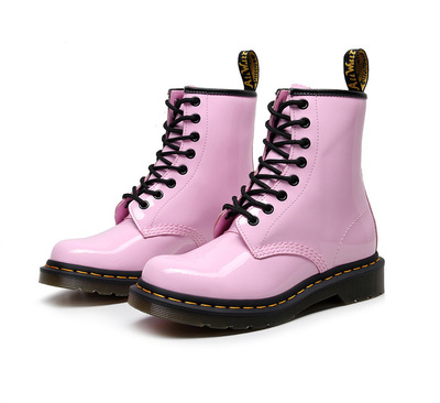 Pink Patent Leather Boots