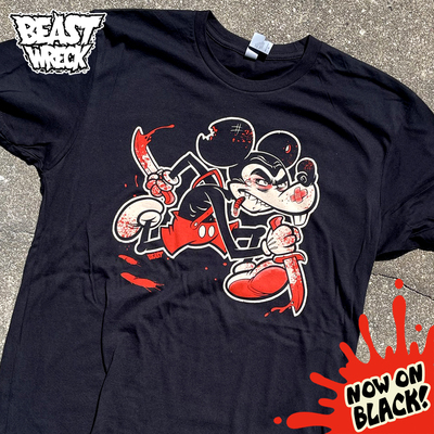 MURDER MOUSE Black T-shirt