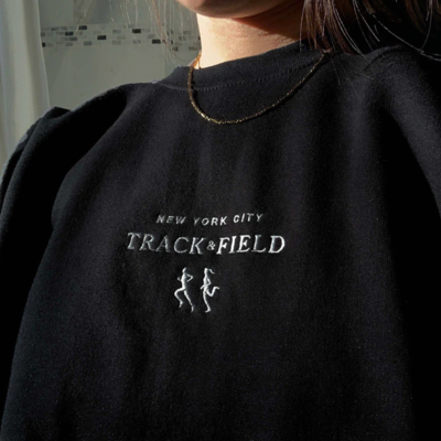 Free shipping-"track and field" sweatshirt