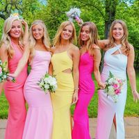 SP2084,Simple mermaid prom dress,satin evening dresses,long formal gown - Thumbnail 1