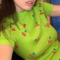 CHERRY GREEN TOP - Thumbnail 1