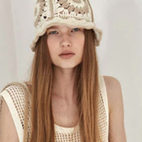 CROCHET FLORAL HAT - Thumbnail 2