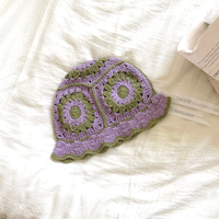 CROCHET FLORAL HAT - Thumbnail 7