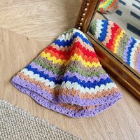 CROCHET RAINBOW HAT - Thumbnail 1