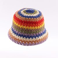 CROCHET RAINBOW HAT - Thumbnail 2
