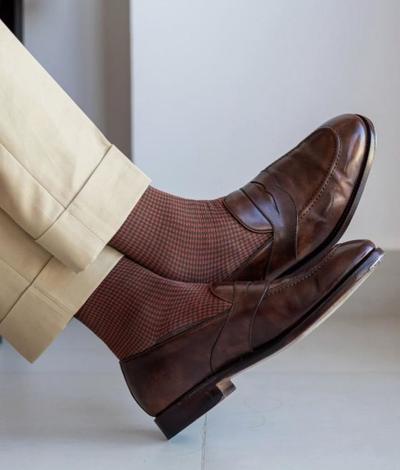 Latest Unique Style Brown Moccasin Shoes, Hand Stitch Slips On Loafer Genuine Leather Shoes