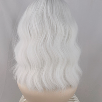 White Short Curly Wigs - Thumbnail 6