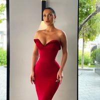 Hot Sexy Mermaid Red Long Prom/Evening Party Dresses,849 - Thumbnail 1